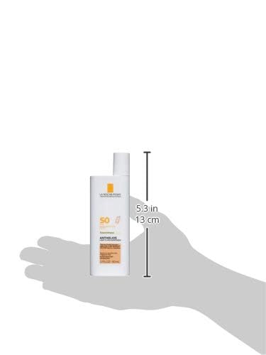 La Roche-Posay Anthelios Tinted Sunscreen SPF 50, Ultra-Light Fluid Broad Spectrum SPF 50, Face Sunscreen with Titanium Dioxide Mineral, Universal Tint, Oil-Free