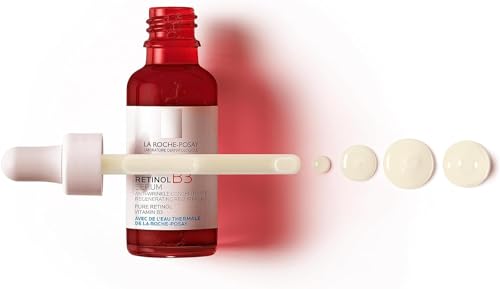 La Roche-Posay Pure Retinol Face Serum with Vitamin B3. Anti Aging Face Serum for Lines, Wrinkles & Premature Sun Damage to Resurface & Hydrate. Suitable for Sensitive Skin, 1.0 Fl. Oz