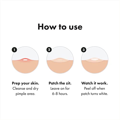 Mighty Patch Hero Cosmetics Original Patch - Hydrocolloid Acne Pimple Patch for Covering Zits and Blemishes, Spot Stickers for Face and Skin (36 Count)