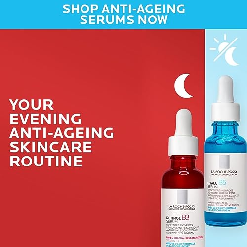 La Roche-Posay Pure Retinol Face Serum with Vitamin B3. Anti Aging Face Serum for Lines, Wrinkles & Premature Sun Damage to Resurface & Hydrate. Suitable for Sensitive Skin, 1.0 Fl. Oz