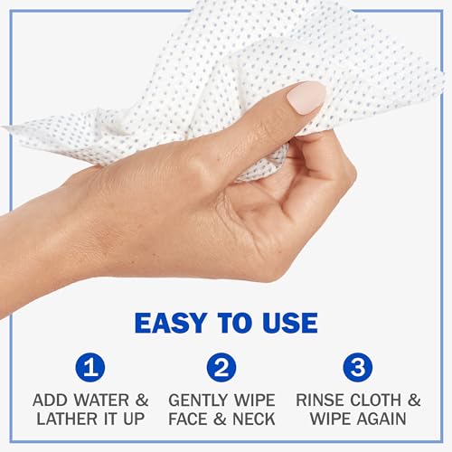 Olay Daily Facials, Deeply Purifying Clean, 5-in-1 Cleansing Wipes with Power of a Makeup Remover, Scrub, Toner, Mask and Cleanser, 66 Count