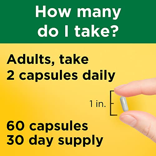 Nature Made Magnesium Glycinate 200 mg per serving, Magnesium Supplement for Muscle, Heart, Nerve and Bone Support, 60 Magnesium Bisglycinate Capsules, 30 Day Supply