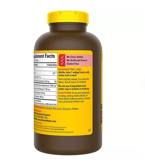 MUNCHIE MIX Flaxseed Oil 1400 mg Softgels for Heart Health (300 ct.)