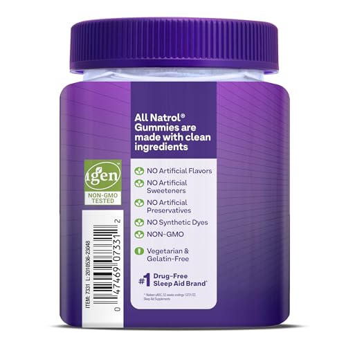 Natrol 10 mg Melatonin Gummies, Sleep Support for Adults, Melatonin Supplements for Sleeping, 90 Strawberry-Flavored Gummies, 45 Day Supply