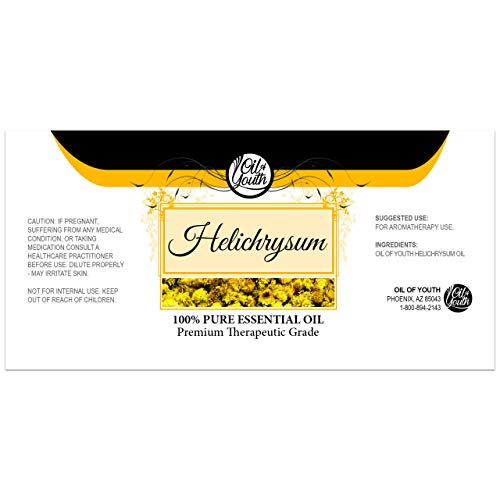 Oil of Youth Essential Oils 8oz - Helichrysum Essential Oil - 8 Fluid Ounces - Helichrysum Oil - Helichrysum Essential Oil Bulk