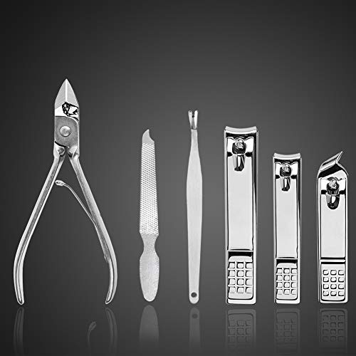 Manicure Set Nail Clippers Pedicure Kit -18 Pieces Stainless Steel Manicure Kit, Professional Grooming Kits, Nail Care Tools with Luxurious Travel Case Black