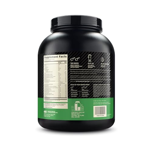 Optimum Nutrition Serious Mass, Weight Gainer Protein Powder, Mass Gainer, Vitamin C and Zinc for Immune Support, Creatine, Vanilla, 6 Pound (Packaging May Vary)
