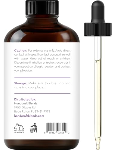 Handcraft Blends Lavender Essential Oil - Huge 4 Fl Oz - 100% Pure and Natural - Premium Grade with Glass Dropper