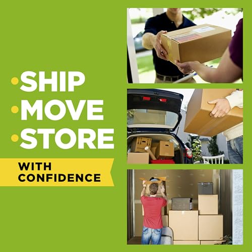 Scotch Sure Start Packing Tape, Clear, Quiet Unwind and Easy Start, Moving Supplies, 1.88 in. x 22.2 yd., 6 Tape Rolls with Dispensers