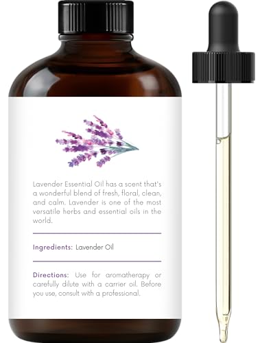 Handcraft Blends Lavender Essential Oil - Huge 4 Fl Oz - 100% Pure and Natural - Premium Grade with Glass Dropper