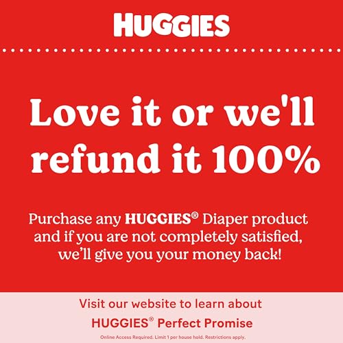 Huggies Size 1 Diapers, Little Snugglers Diapers, Size 1 (8-14 lbs), 198 Ct (6 packs of 33)