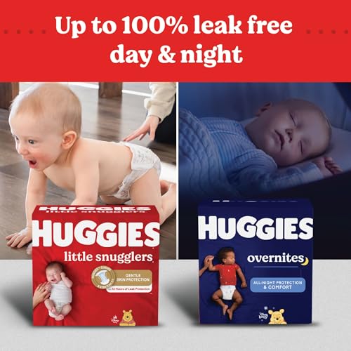 Huggies Size 1 Diapers, Little Snugglers Diapers, Size 1 (8-14 lbs), 198 Ct (6 packs of 33)