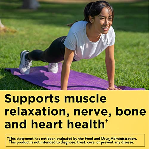 Nature Made Magnesium Citrate 250 mg per serving, Magnesium Supplement for Muscle, Nerve, Bone and Heart Support, 120 Softgels, 60 Day Supply