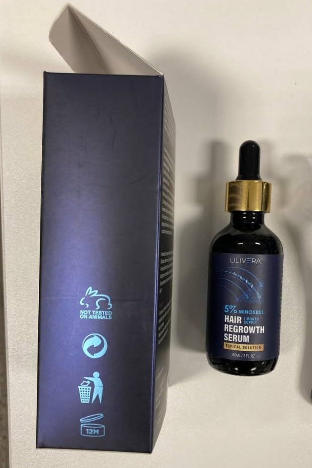 5% Minoxidil for Men and Women Kit, Hair Growth Serum, Minoxidil 5 Percent for Hair Loss, Hair Regrowth Treatment for Thicker Fuller Hair, Minoxidil for Hair Growth, Hair Loss Treatments, 60ML