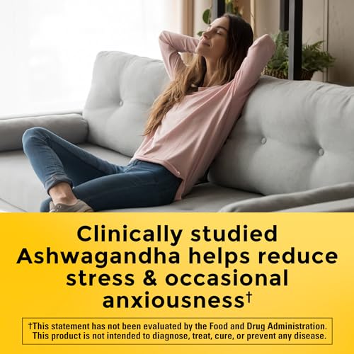 Nature Made Ashwagandha Capsules 125mg for Stress Support, 60 Capsules, 60 Day Supply