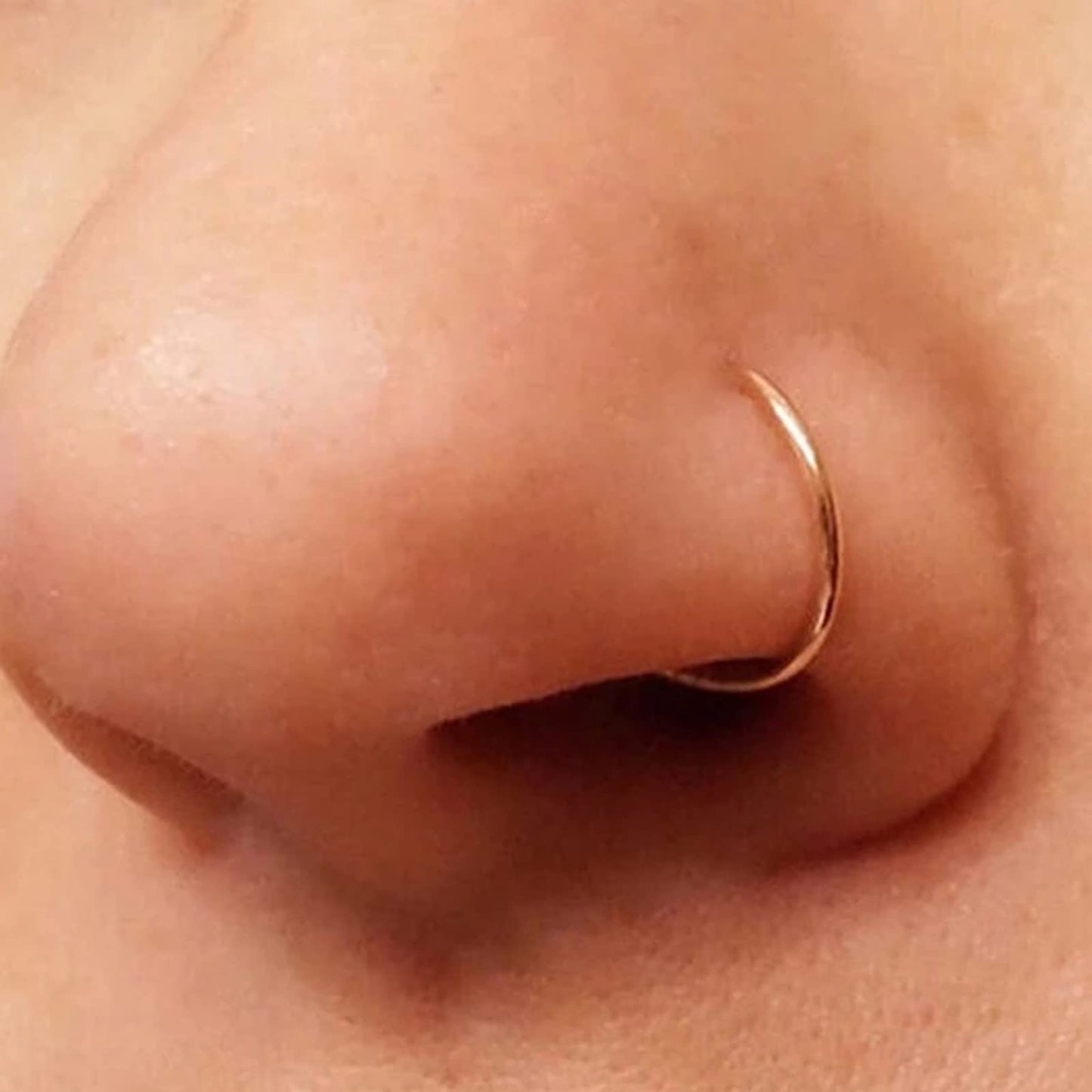 MODRSA Nose Rings Nose Piercings Nose Rings Hoops Nose Ring Surgical Steel Nose Ring 20g Nose Piercings Jewelry Double Hoop Nose Rings for Women Men Nose Hoops
