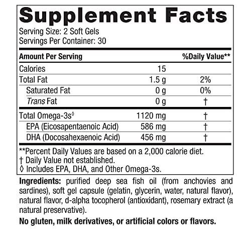Nordic Naturals Ultimate Omega 2X Mini, Strawberry Flavor - 60 Mini Soft Gels - 1120 mg Omega-3 - High-Potency Omega-3 Fish Oil Supplement - EPA & DHA - Promotes Brain & Heart Health - 30 Servings