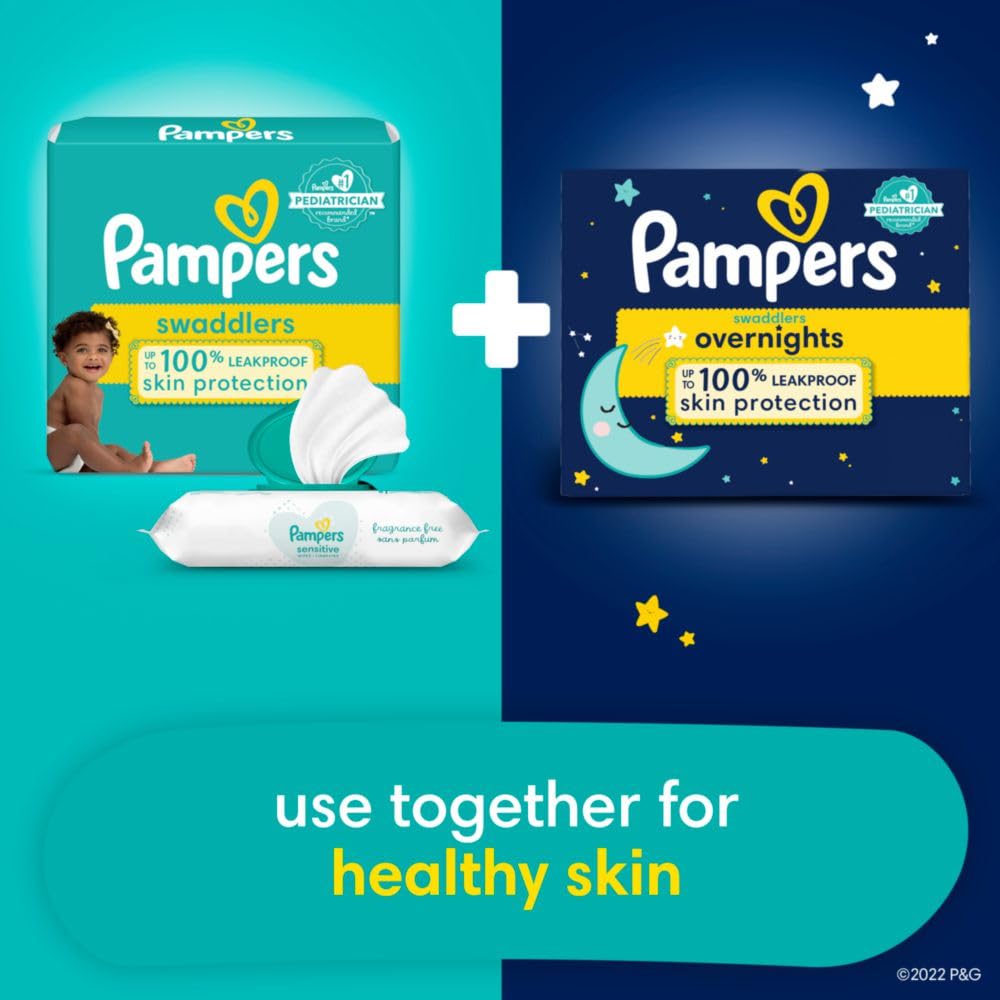 Pampers Swaddlers Diapers - Size 4, One Month Supply (150 Count), Ultra Soft Disposable Baby Diapers