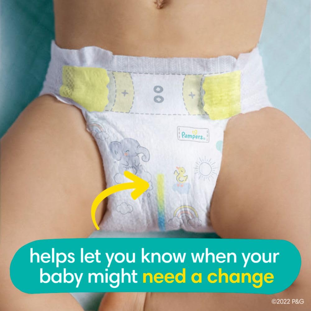 Pampers Swaddlers Diapers - Size 4, One Month Supply (150 Count), Ultra Soft Disposable Baby Diapers