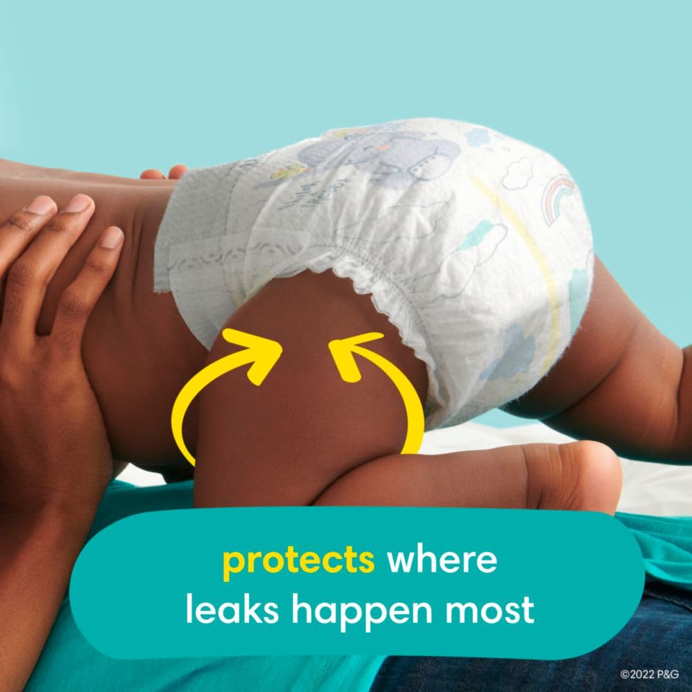 Pampers Swaddlers Diapers - Size 4, One Month Supply (150 Count), Ultra Soft Disposable Baby Diapers