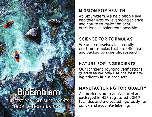 BioEmblem Antarctic Krill Oil Supplement | 1000mg | Omega-3 Oil with High Levels of EPA + DHA, Astaxanthin, and Phospholipids | No Fishy Aftertaste | 60-Count Non-GMO Softgels