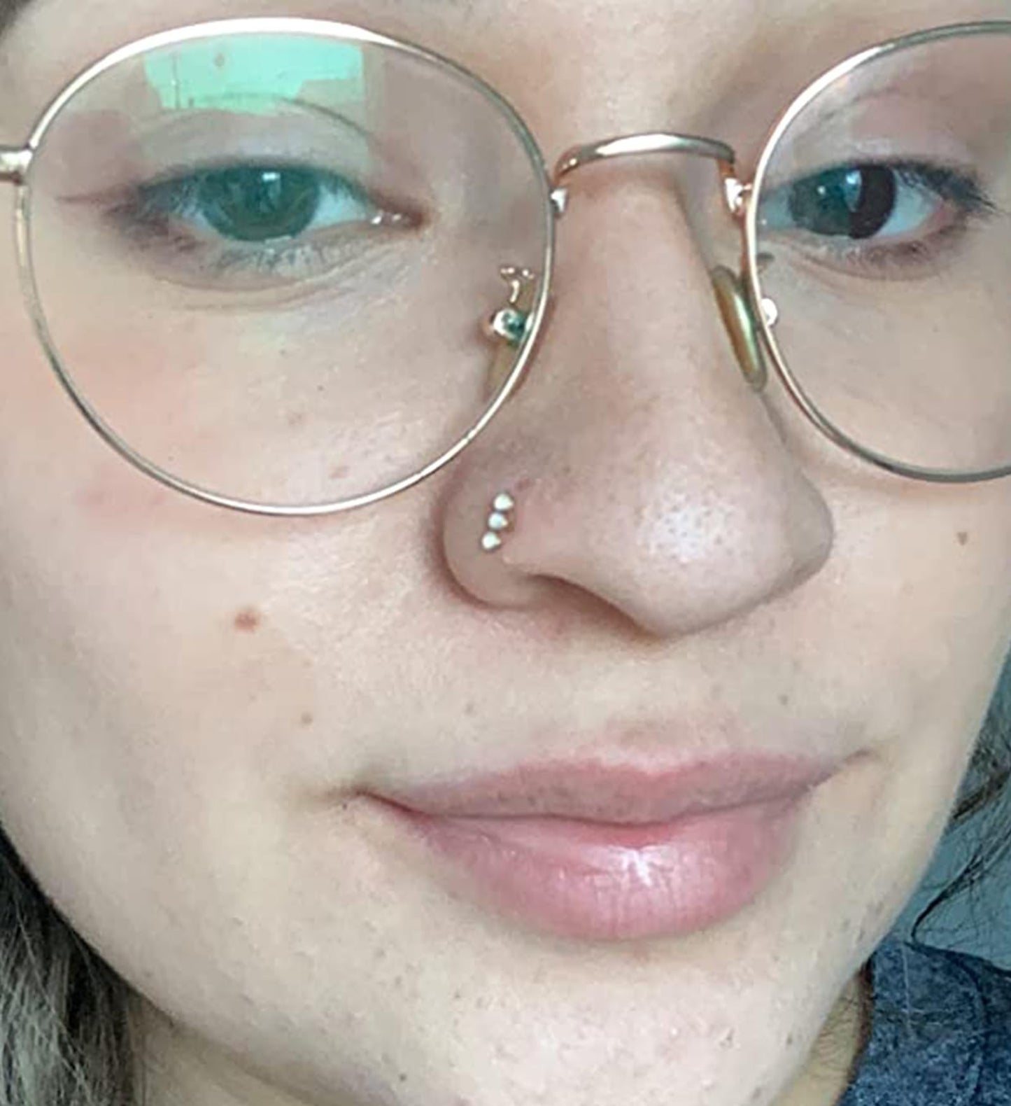 MODRSA Nose Rings Nose Piercings Nose Rings Hoops Nose Ring Surgical Steel Nose Ring 20g Nose Piercings Jewelry Double Hoop Nose Rings for Women Men Nose Hoops