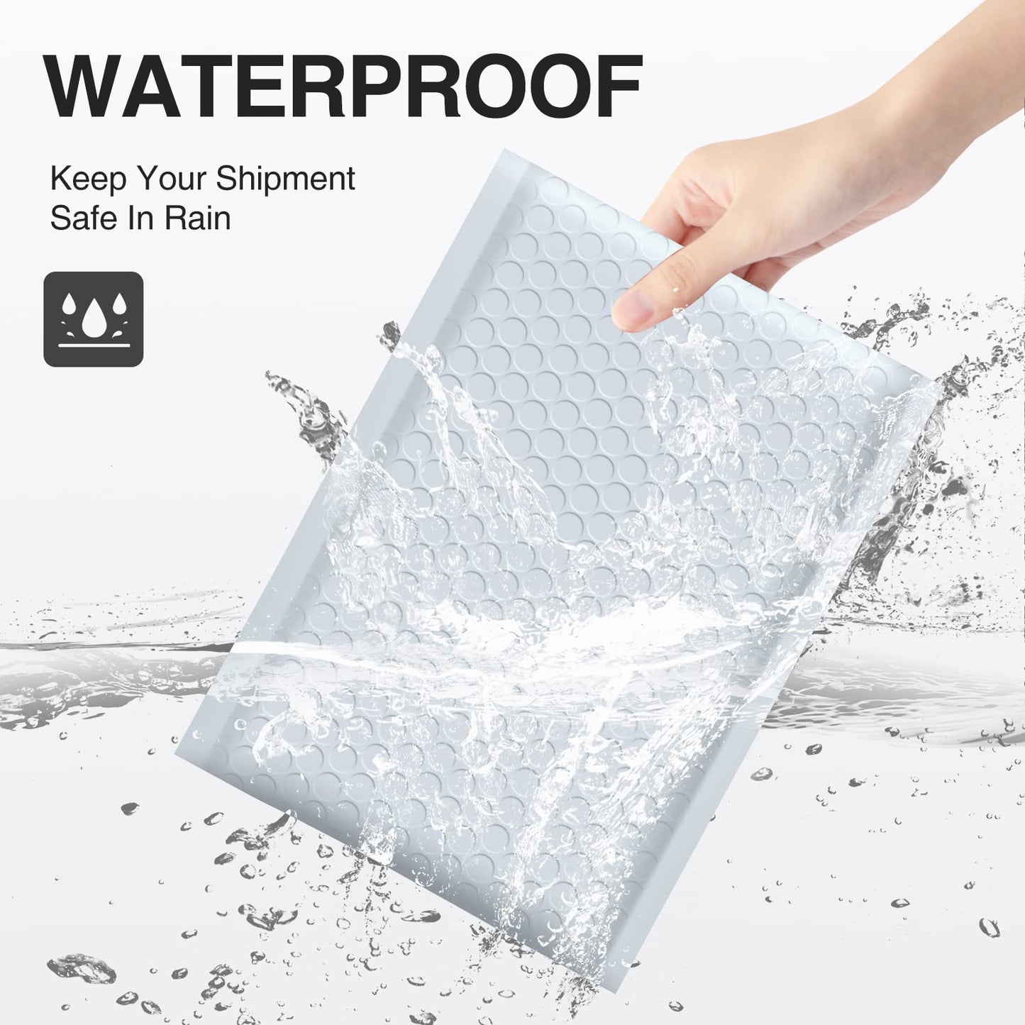 UCGOU Bubble Mailers 6x10 Inch White 25 Pack Poly Padded Envelopes Small Business Mailing Packages Opaque Self Seal Adhesive Waterproof Boutique Shipping Bags for Jewelry Makeup Supplies #0