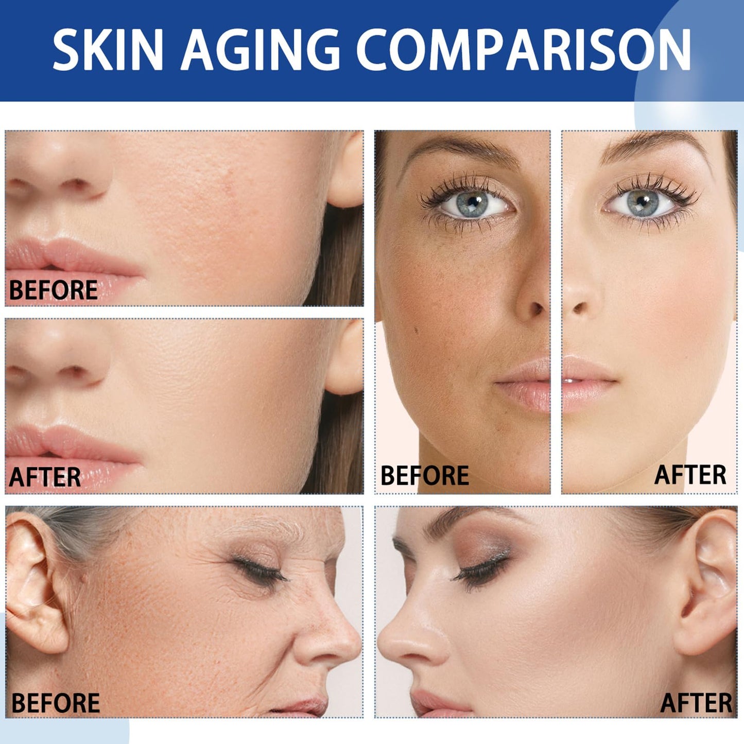 Hyaluronic Acid Serum for Face, Anti Againg Hyaluronic Acid Serum, Hyaluronic Acid Hydrating Serum, No Greasy & Smooth Face Serums for Women, Deep Hydrating Serum for Reduce Wrinkles and Fine Lines