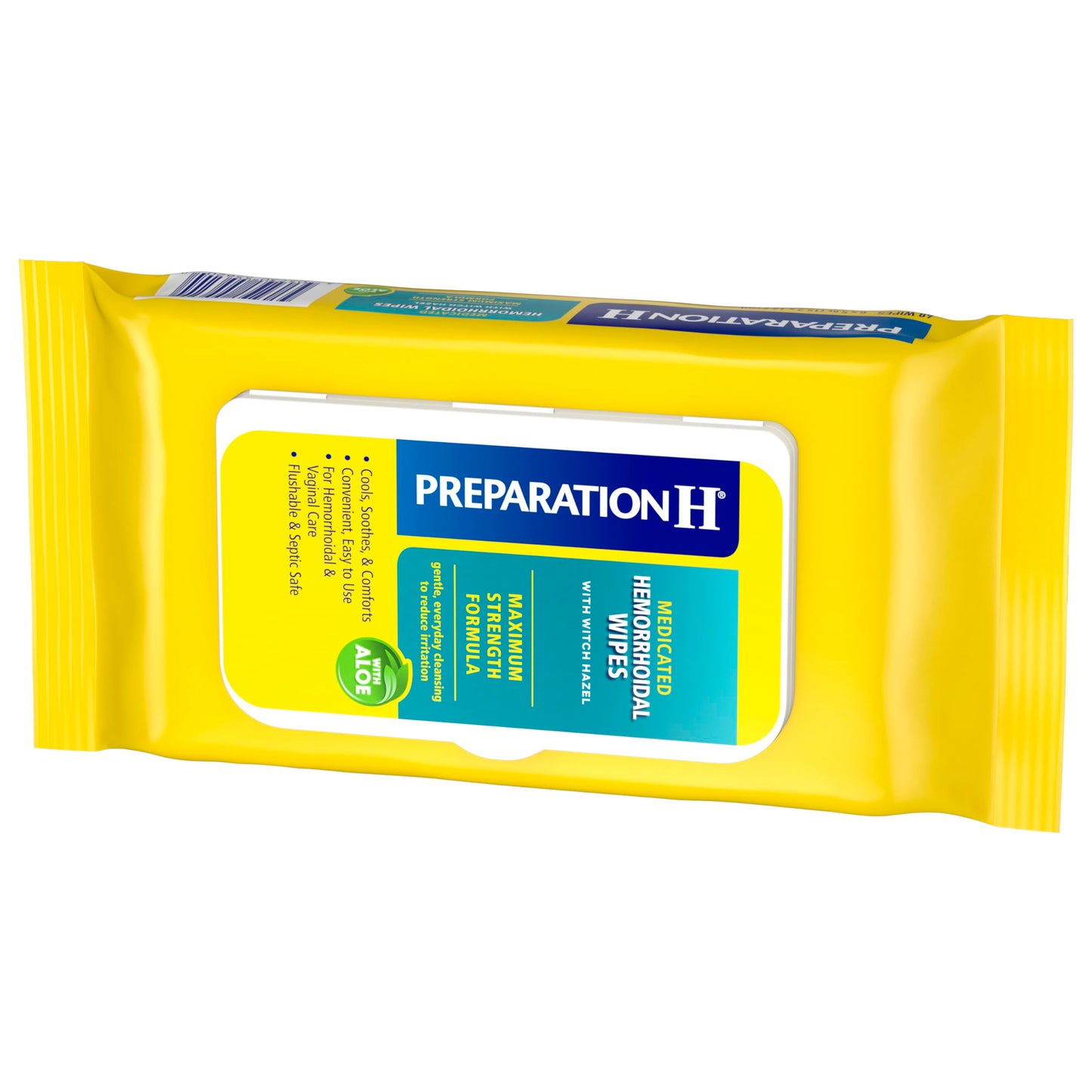Preparation H Hemorrhoid Flushable Wipes with Witch Hazel for Skin Irritation Relief - 48 Count