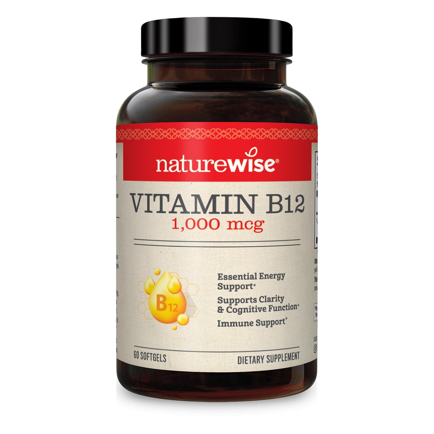 NatureWise Vitamin D3 2000iu 360 Count and Vitamin B12 1000mcg 60 Softgels for Energy, Immune Support and Healthy Muscle Function