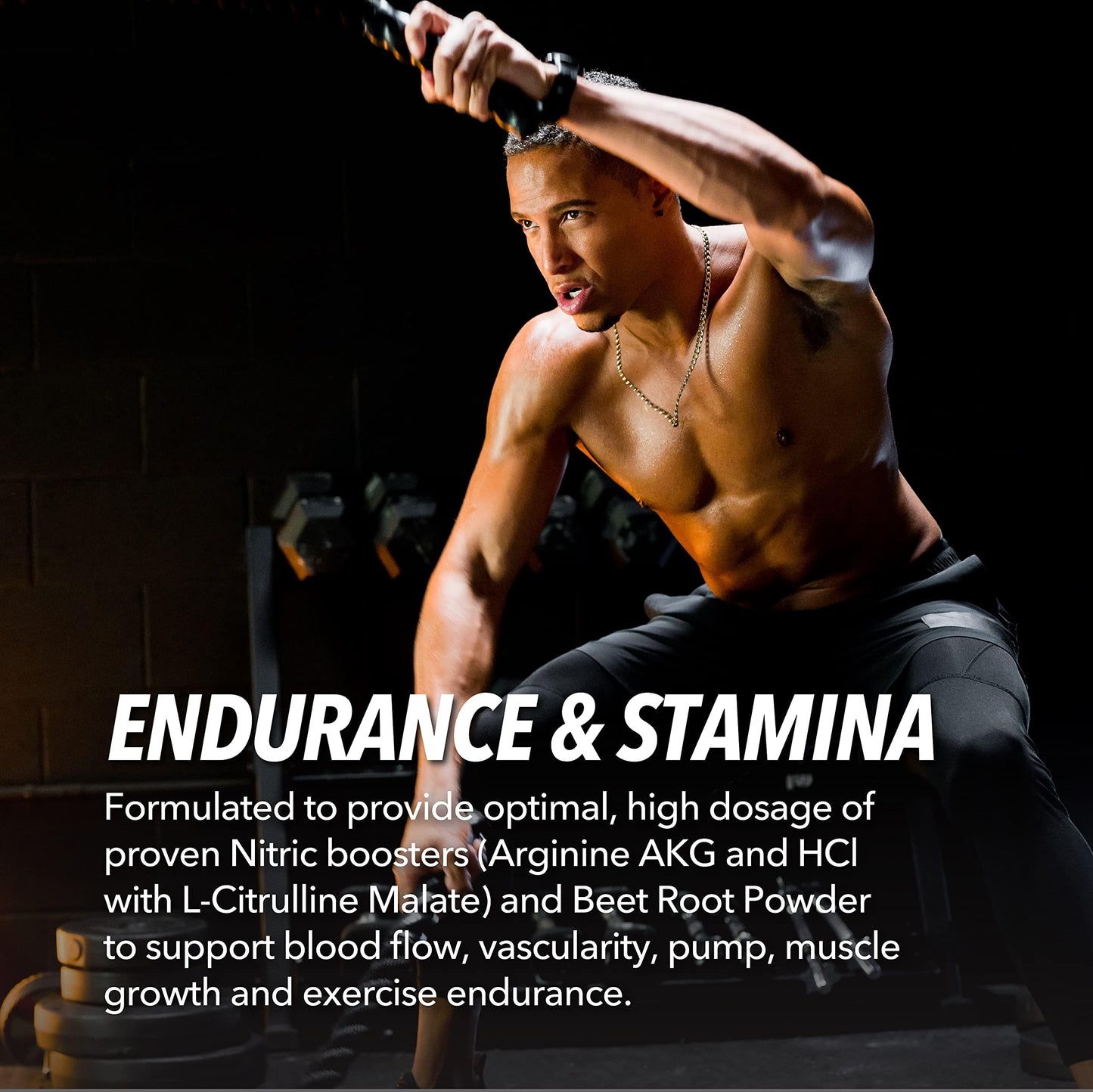 L-Arginine Capsules for Active Males - 60 Count, Non-GMO, 1200mg Blend of L Arginine and L Citrulline - Arginine Supplement for Enhanced Performance - L Arginine 1000mg for Muscle Support