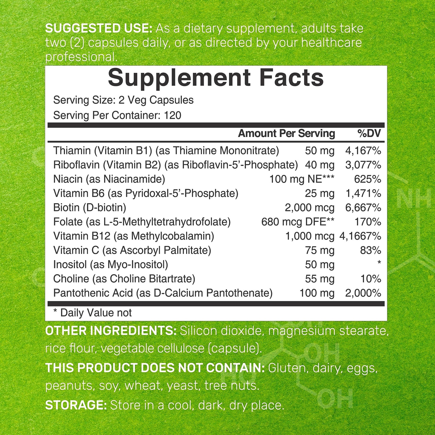 Bioactive Vitamin B Complex | 240 Veggie Capsules - Methylated B Vitamins & Esterified Vitamin C, High Potency & Easy Absorption – Immune, Energy, & Metabolism Supplement – Non-GMO, Vegan