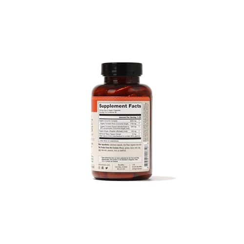 NatureWise Curcumin Turmeric 2250mg 95% Curcuminoids & BioPerine Black Pepper Extract Advanced Absorption for Joint Support [1 Month Supply - 90 Count]