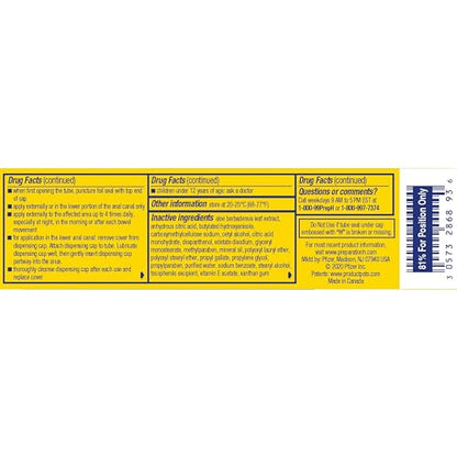 Preparation H Hemorrhoid Symptom Treatment Cream (0.9 Ounce Tube), Maximum Strength Multi-Symptom Pain Relief with Aloe
