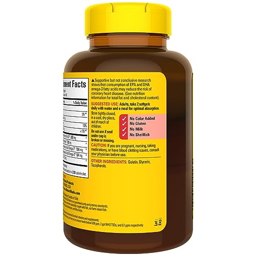 Nature Made Extra Strength Omega 3 Fish Oil Supplement, 2800 mg - 60 Softgels, 30 Day Supply