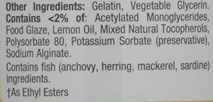 Nature's Bounty Mini Fish Oil Softgels 1290 mg, Omega-3, Supports Heart Health, Odor-Less, 90 Mini Coated Softgels