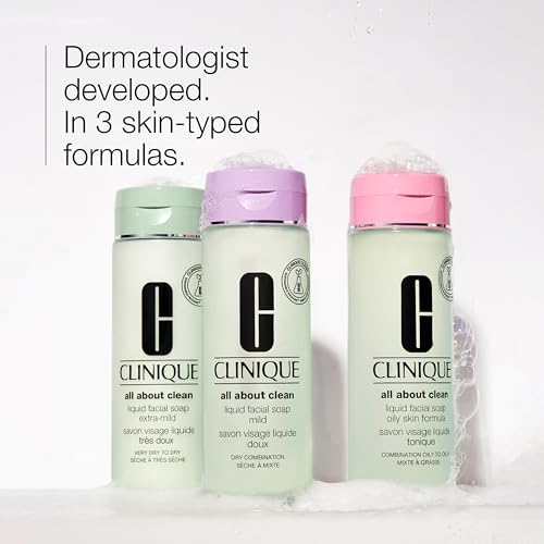 CLINIQUE All About Clean Liquid Facial Cleanser Soap, Oily Skin Formula, 6.7 fl. oz.