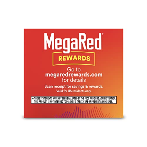MegaRed Krill Oil 350mg Omega 3 Supplement, 1 Dr Recommended Krill Oil Brand with EPA, DHA, Astaxanthin & Phopholipids, Supports Heart, Brain, Joint and Eye Health - 130 Softgels (130 Servings)