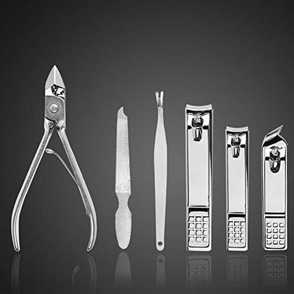 Manicure Set Nail Clippers Pedicure Kit -18 Pieces Stainless Steel Manicure Kit, Professional Grooming Kits, Nail Care Tools with Luxurious Travel Case Black