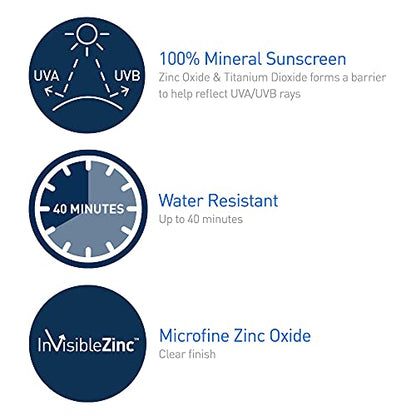 CeraVe Mineral Sunscreen Stick SPF 50 | Broad Spectrum SPF + Hyaluronic Acid + Ceramides | Titanium Dioxide & Zinc Oxide Sunscreen | 100% Mineral Face Sunscreen Stick | Fragrance Free & Oil Free