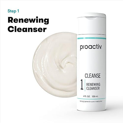Proactiv 3 Step Acne Treatment - Benzoyl Peroxide Face Wash, Repairing Acne Spot Treatment for Face And Body, Exfoliating Toner - 60 Day Complete Acne Skin Care Kit, Multicolor