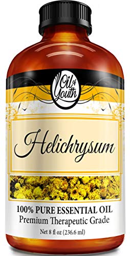 Oil of Youth Essential Oils 8oz - Helichrysum Essential Oil - 8 Fluid Ounces - Helichrysum Oil - Helichrysum Essential Oil Bulk