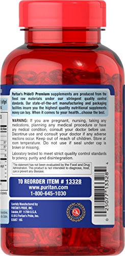Puritan's Pride Omega-3 Fish Oil 1200mg, 200 softgels (13328)