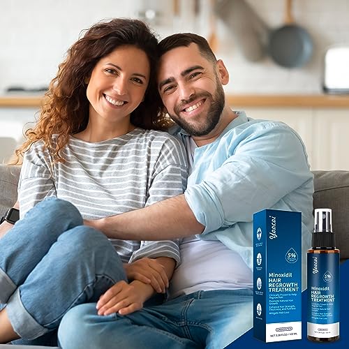 Hair Growth Serum 5% Minoxidil for Men and Women: Hair Regrowth Treatment for Stronger Thicker Longer Hair - With Biotin - Help to Stop Thinning and Loss Hair 100ML