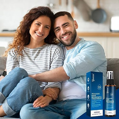 Hair Growth Serum 5% Minoxidil for Men and Women: Hair Regrowth Treatment for Stronger Thicker Longer Hair - With Biotin - Help to Stop Thinning and Loss Hair 100ML