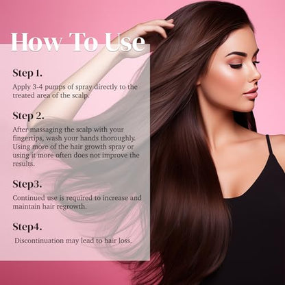 5% Minoxidil Spray for Hair and Beard Growth, Minoxidil for Women Hair Growth, Minoxidil for Men Beard, Minoxidil 5% Hair Growth, Minoxidil Spray for Men and Women 2PCS