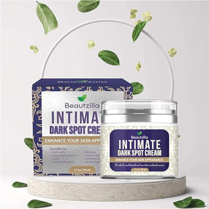Beautzilla Moisturizing Intimate Area Dark Spot Corrector with Instant Results for Knees, Elbows, Underarms, and Thighs