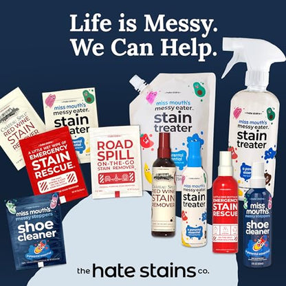 Miss Mouth's Messy Eater Stain Treater Spray - 4oz 2 Pack Stain Remover - Newborn & Baby Essentials - No Dry Cleaning Food, Grease, Coffee Off Laundry, Underwear, Fabric