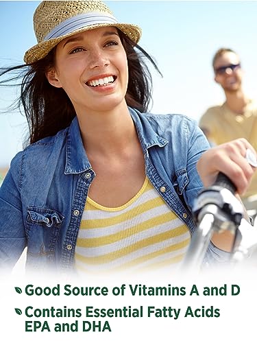 Norwegian Cod Liver Oil | 100 Softgels | with EPA & DHA | Non-GMO, Gluten Free Supplement | by Nature's Truth