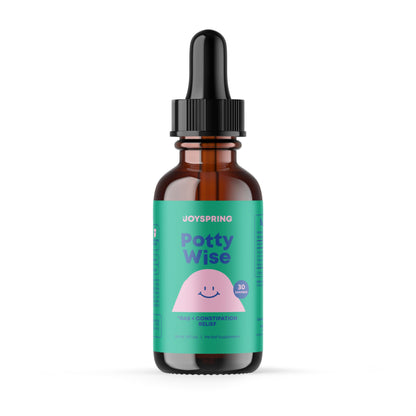 JoySpring Potty Wise Consitpation Relief for Kids for Happy Comfortable Kids - Natural Constipation Relief for Kids - Gentle Herbal Laxatives for Constipation - Vegan, Gluten-Free, Sugar-Free